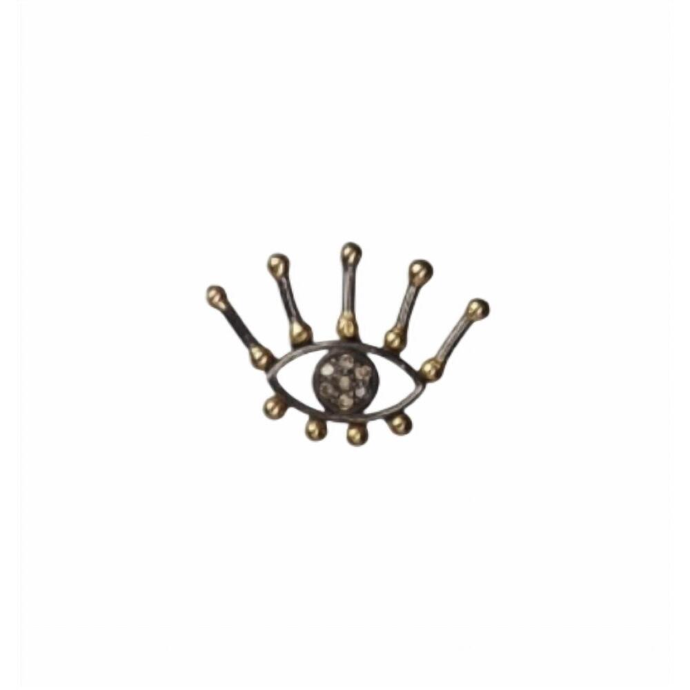 NEW 5 OCTOBRE single arte earring in 14k, silver, diamond
